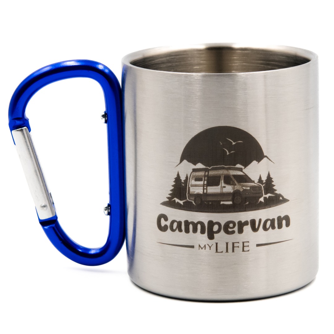 Kubek z karabińczykiem 220ml Campervan myLIFE