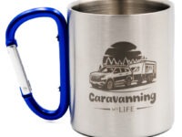 Kubek z karabińczykiem 220ml Caravanning myLIFE (samochód z przyczepą)