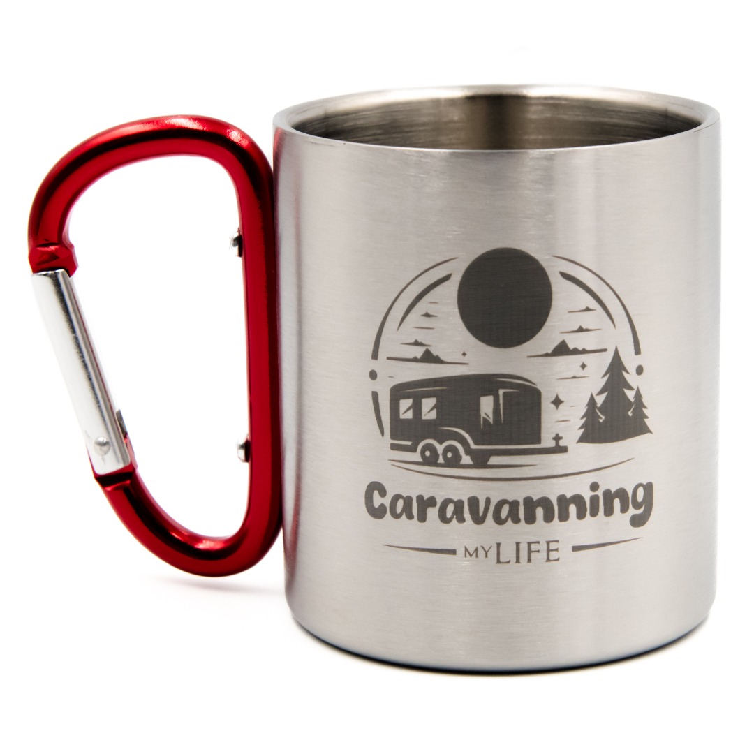 Kubek z karabińczykiem 220ml Caravanning myLIFE (przyczepa)